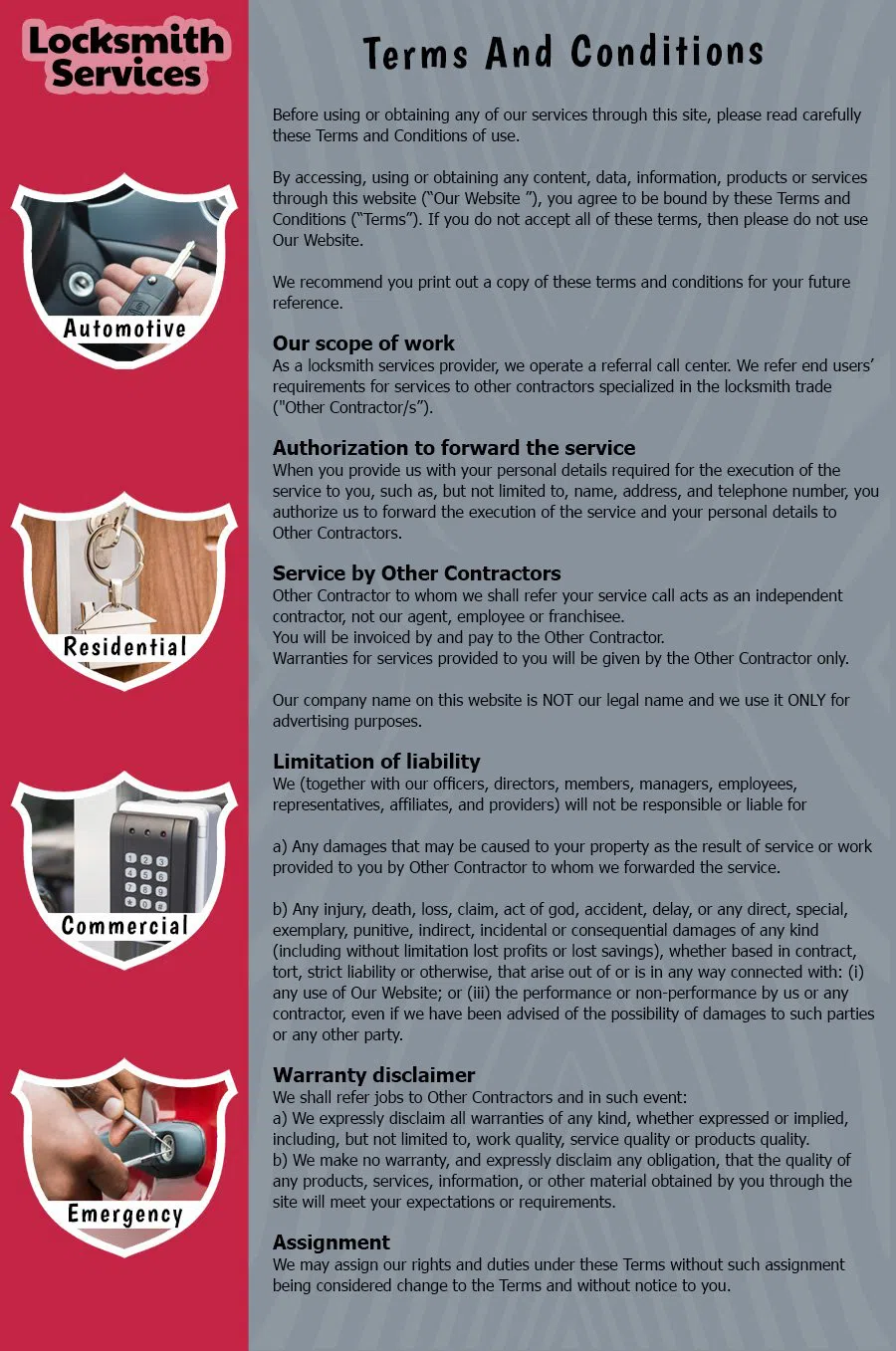 Seattle Pro Locksmith Seattle, WA 206-408-8178 - TermsAndCondition-14